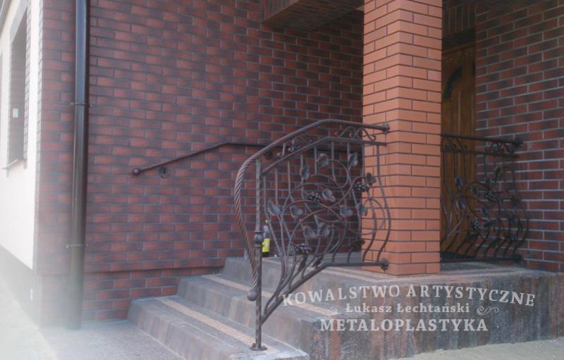 Balustrada zewnętrzna kuta