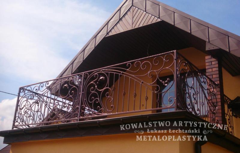 Balustrada zewnętrzna kuta