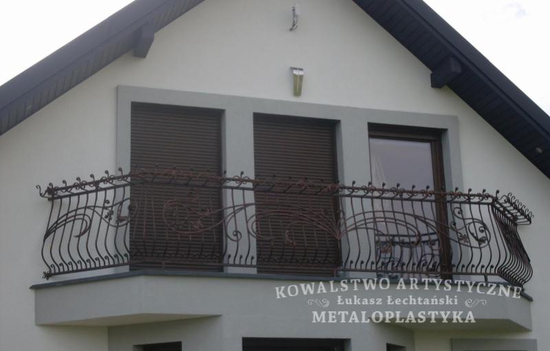 Balustrada zewnętrzna kuta
