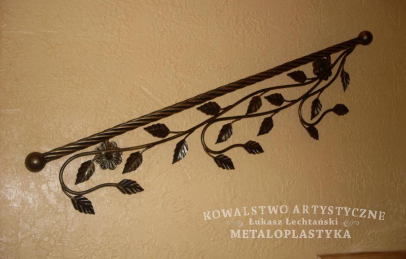 Balustrada wewnętrzna kuta