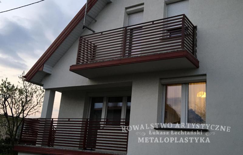 Balustrada zewnętrzna kuta