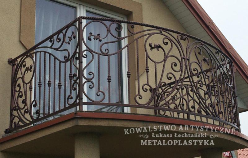 Balustrada zewnętrzna kuta