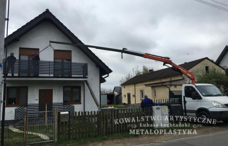 Balustrada zewnętrzna kuta