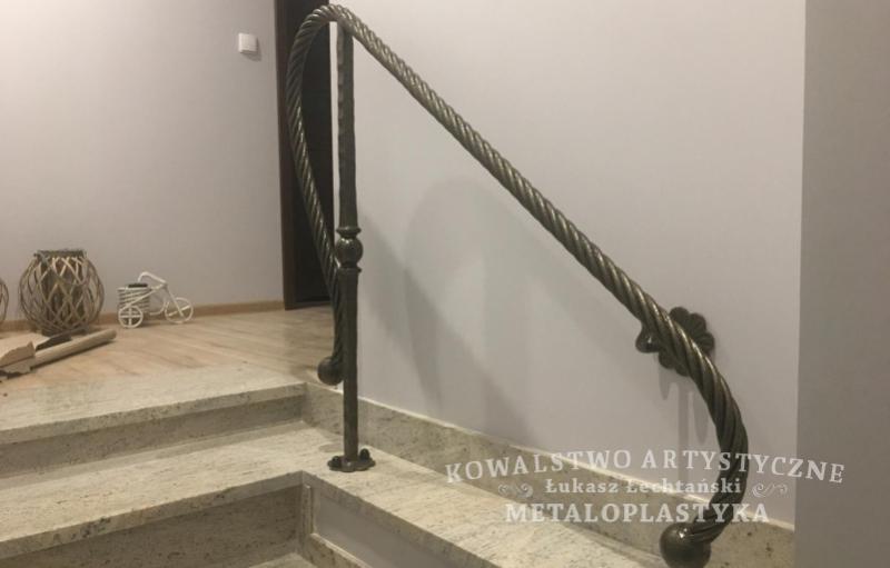 Balustrada wewnętrzna kuta
