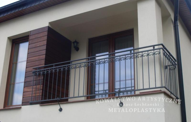 Balustrada zewnętrzna kuta