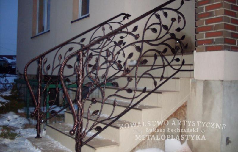 Balustrada zewnętrzna kuta
