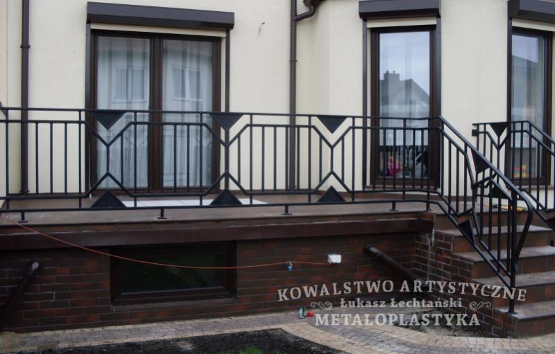 Balustrada zewnętrzna kuta